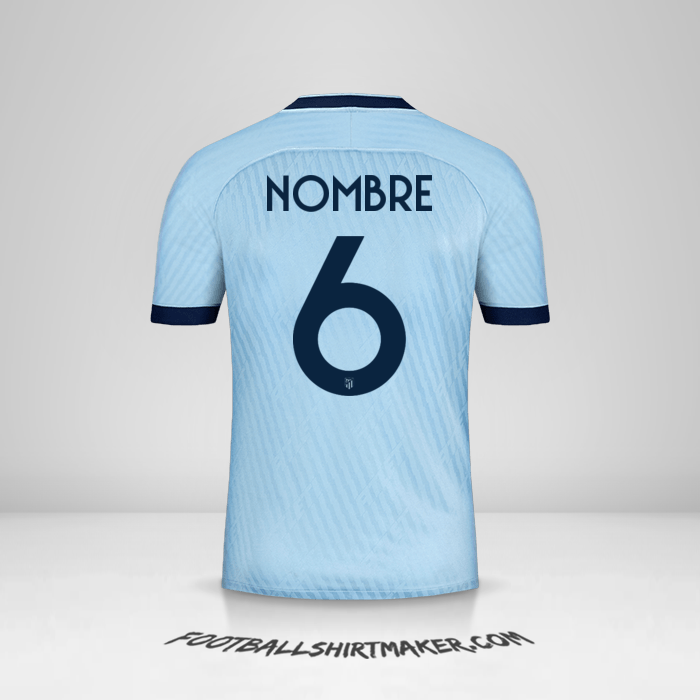 Jersey Atletico Madrid Cup 2019/20 Tercera -  nombre - 6