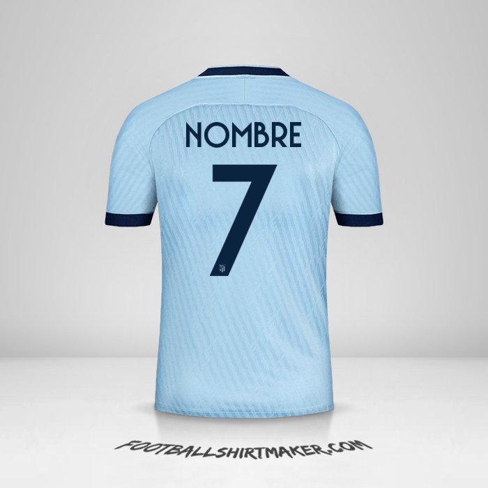 Jersey Atletico Madrid Cup 2019/20 Tercera -  nombre - 7