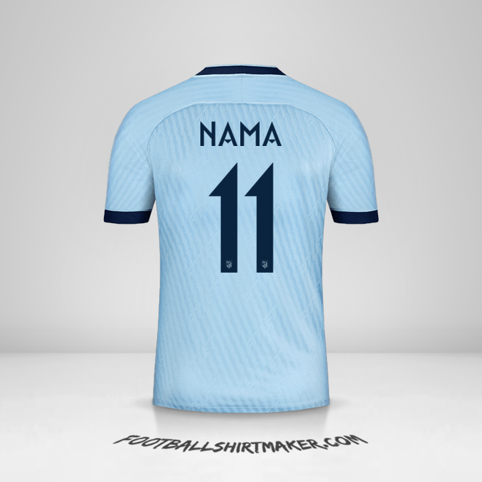 Jersey Atletico Madrid Cup 2019/20 Ketiga -  nama - 11