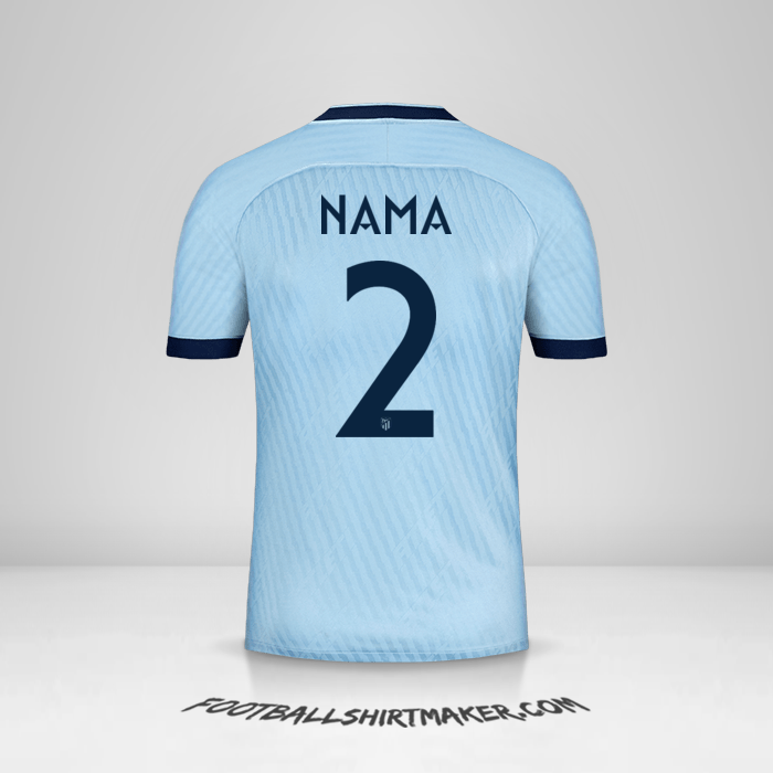 Jersey Atletico Madrid Cup 2019/20 Ketiga -  nama - 2