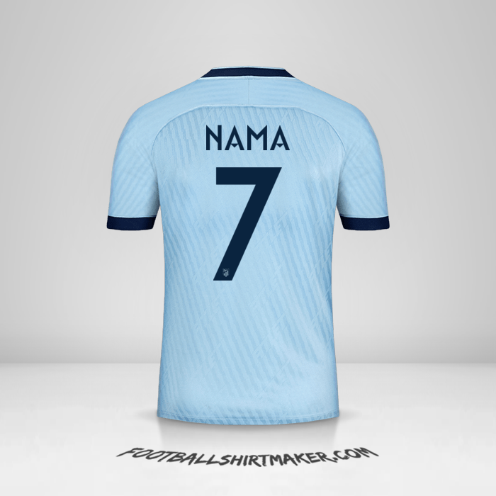 Jersey Atletico Madrid Cup 2019/20 Ketiga -  nama - 7