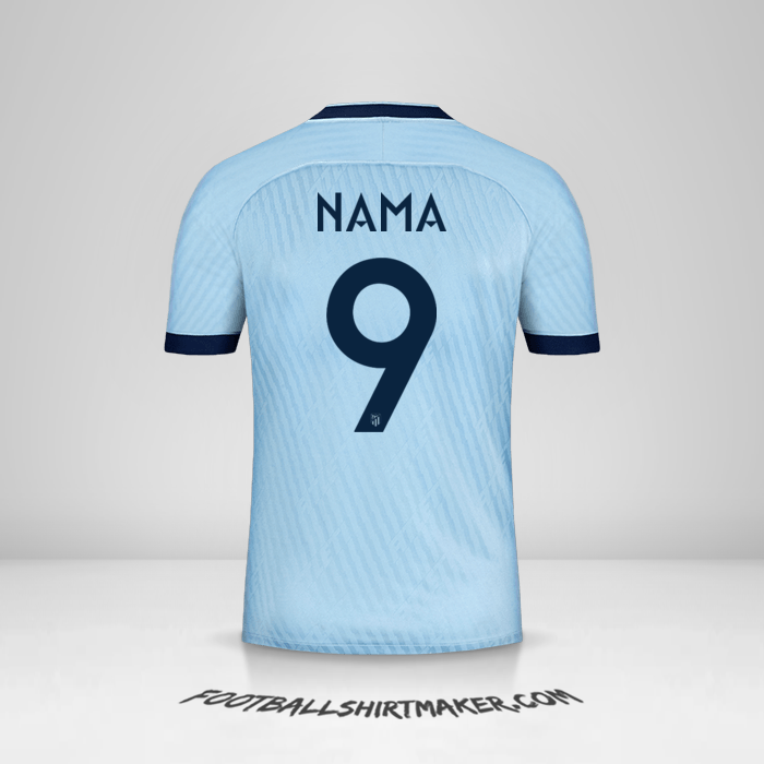 Jersey Atletico Madrid Cup 2019/20 Ketiga -  nama - 9