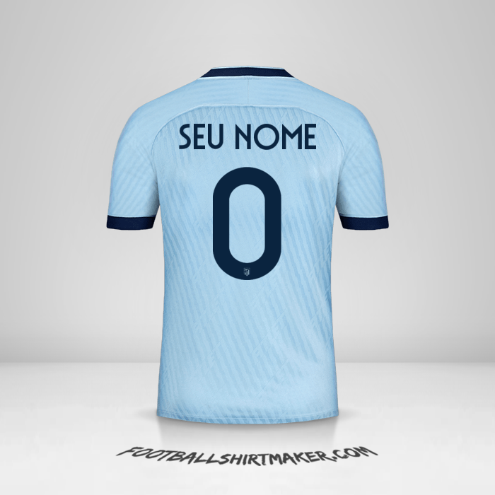 Camisa Atletico Madrid Cup 2019/20 III -  seu nome - 0