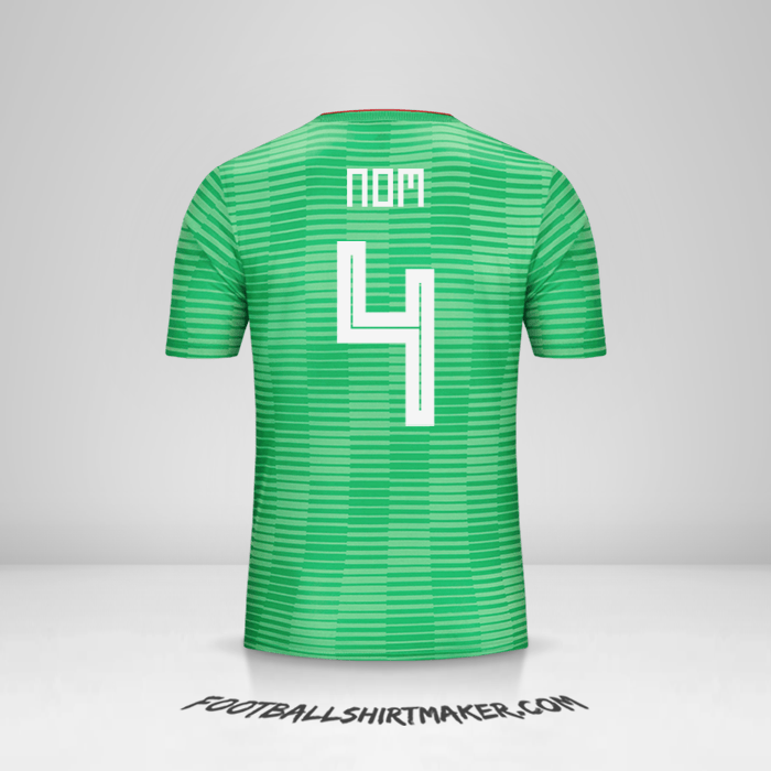 Maillot Algérie 2018 Extérieur -  nom - 4