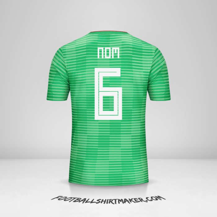 Maillot Algérie 2018 Extérieur -  nom - 6