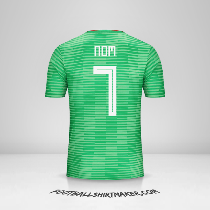 Maillot Algérie 2018 Extérieur -  nom - 7