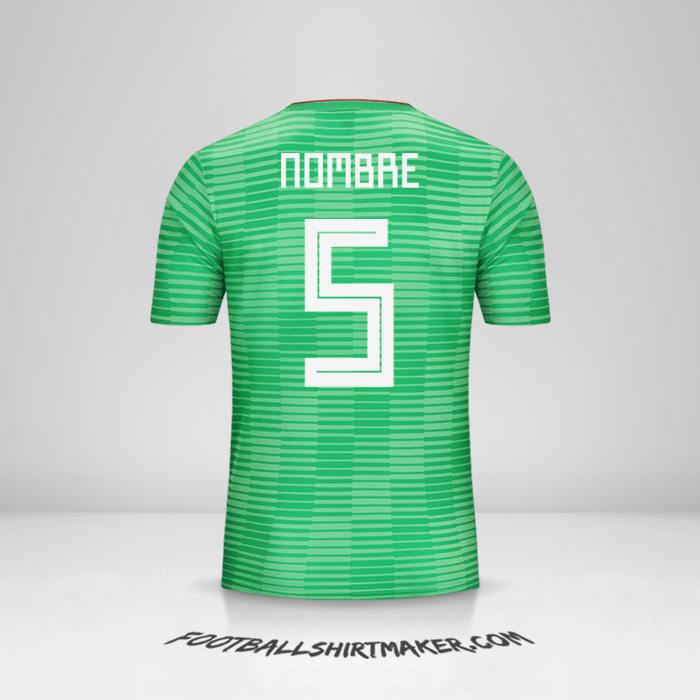 Camiseta Argelia 2018 Visita -  nombre - 5