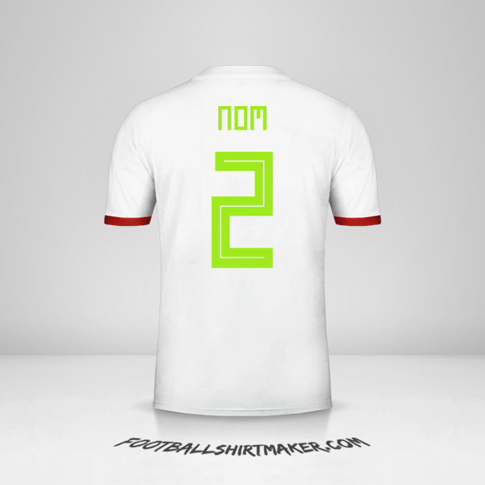 Maillot Algérie 2018 -  nom - 2