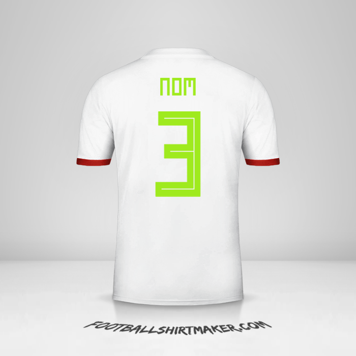 Maillot Algérie 2018 -  nom - 3