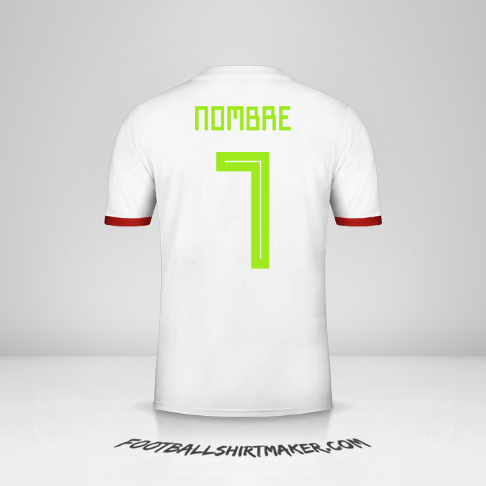 Jersey Argelia 2018 -  nombre - 7