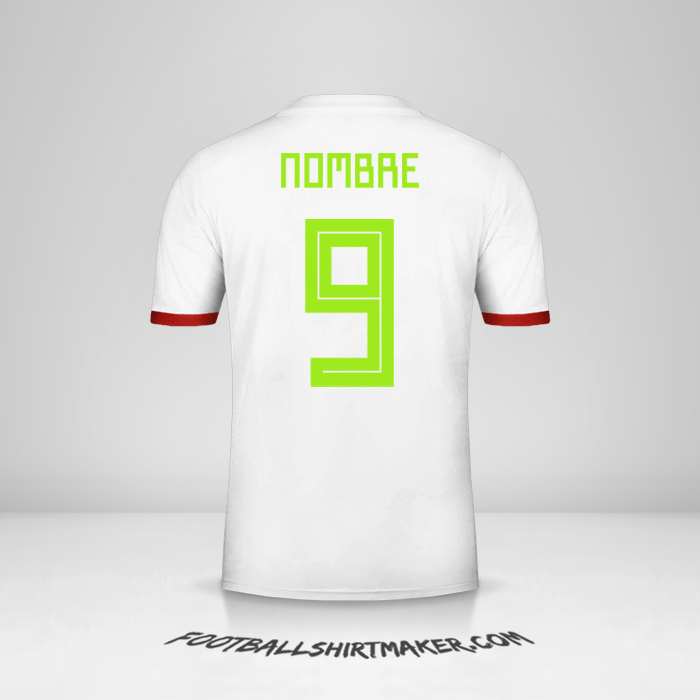 Jersey Argelia 2018 -  nombre - 9