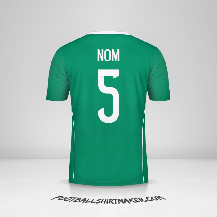 Maillot Algérie 2015 Extérieur -  nom - 5