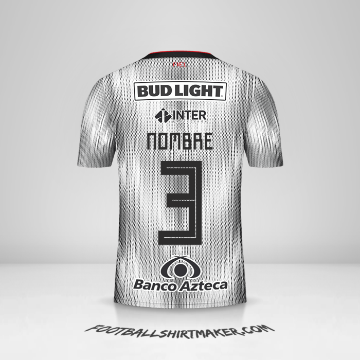 Camiseta Atlas 2019/20 Visita -  nombre - 3