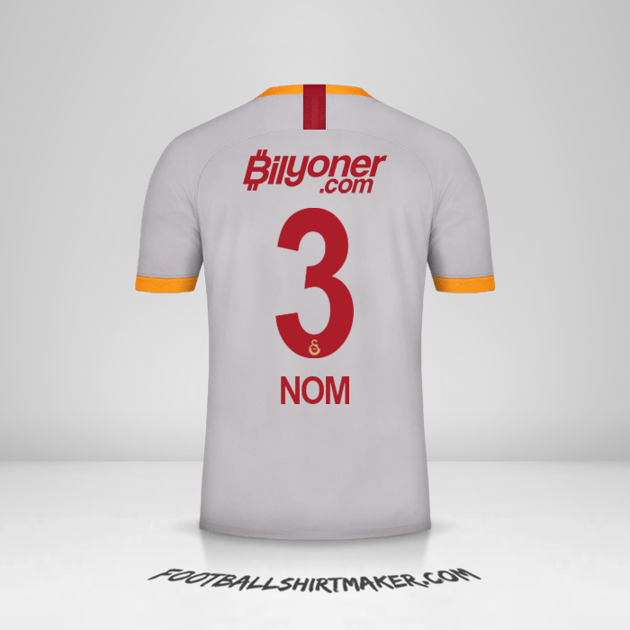 Maillot Galatasaray SK 2019/20 Troisième -  nom - 3