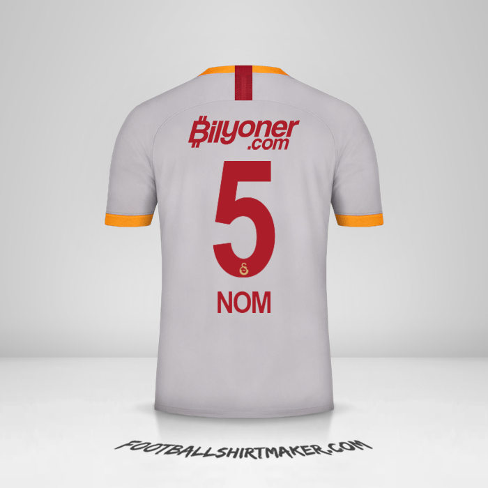 Maillot Galatasaray SK 2019/20 Troisième -  nom - 5