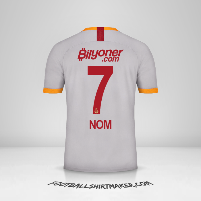 Maillot Galatasaray SK 2019/20 Troisième -  nom - 7