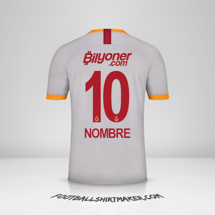 Camiseta Galatasaray SK 2019/20 Tercera -  nombre - 10