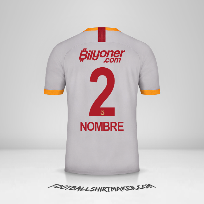 Jersey Galatasaray SK 2019/20 Tercera -  nombre - 2