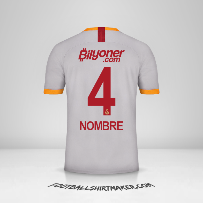 Jersey Galatasaray SK 2019/20 Tercera -  nombre - 4