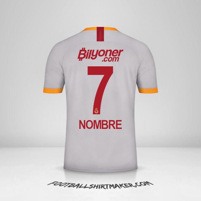 Camiseta Galatasaray SK 2019/20 Tercera -  nombre - 7