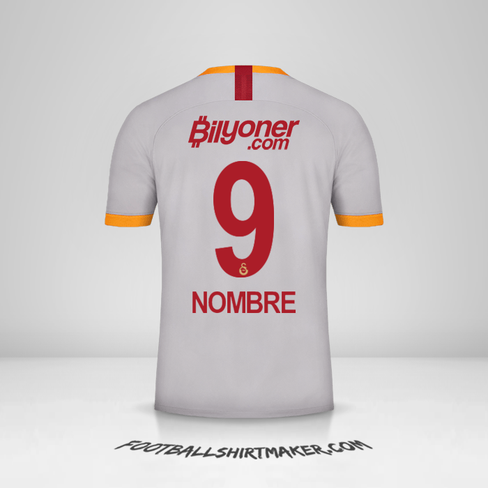Jersey Galatasaray SK 2019/20 Tercera -  nombre - 9