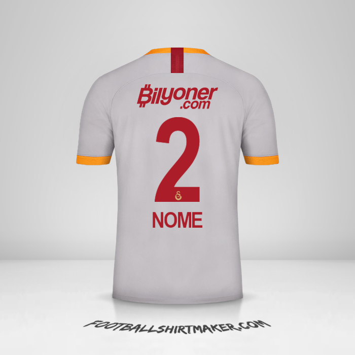 Camisola Galatasaray SK 2019/20 Terceira -  nome - 2