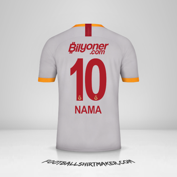 Jersey Galatasaray SK 2019/20 Ketiga -  nama - 10