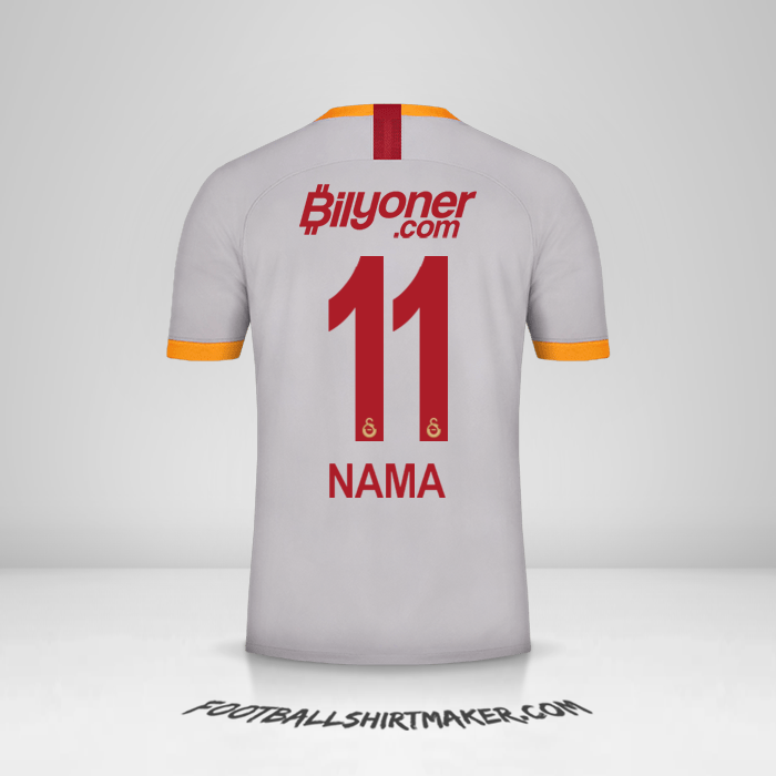 Jersey Galatasaray SK 2019/20 Ketiga -  nama - 11