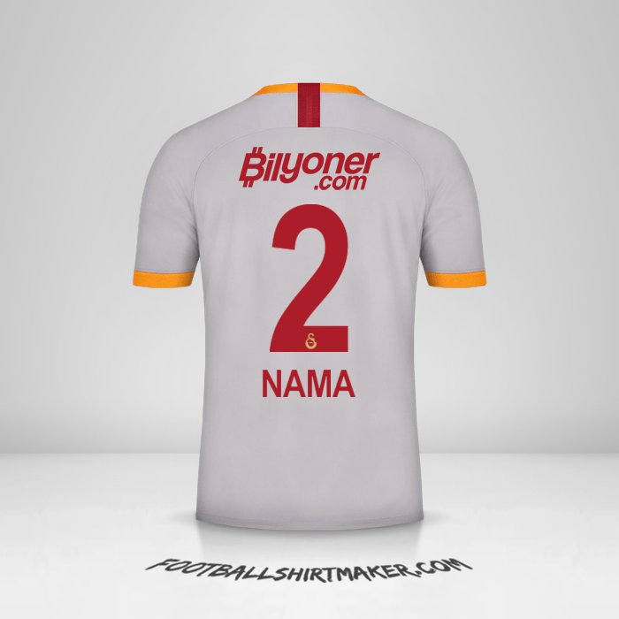 Jersey Galatasaray SK 2019/20 Ketiga -  nama - 2