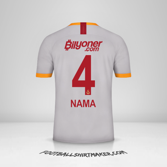 Jersey Galatasaray SK 2019/20 Ketiga -  nama - 4