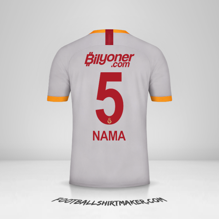 Jersey Galatasaray SK 2019/20 Ketiga -  nama - 5