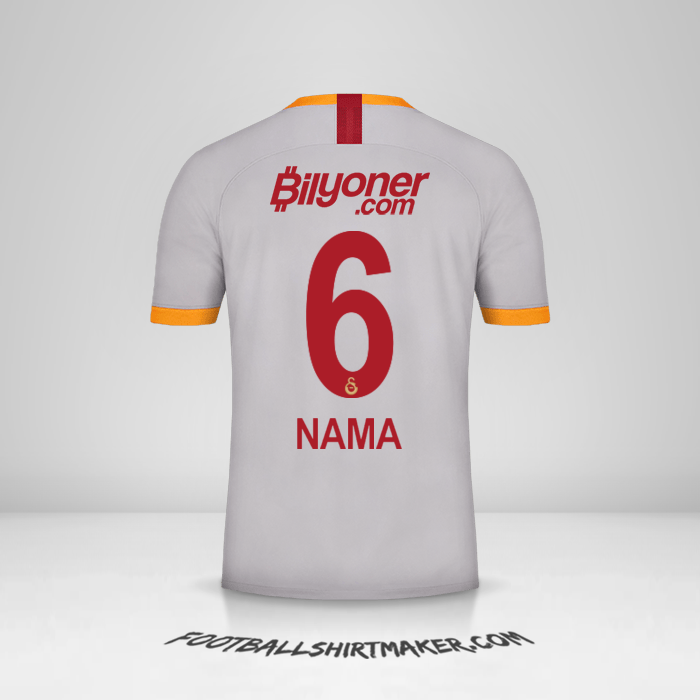 Jersey Galatasaray SK 2019/20 Ketiga -  nama - 6