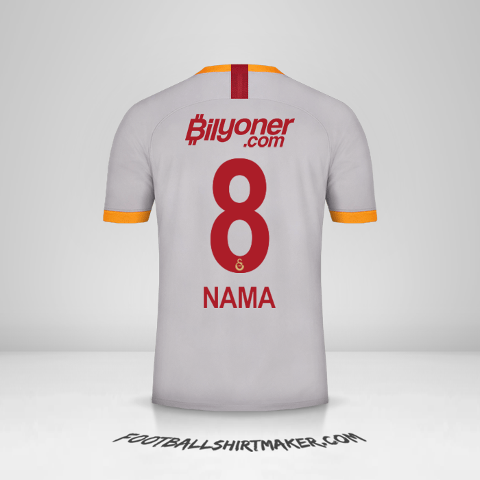 Jersey Galatasaray SK 2019/20 Ketiga -  nama - 8