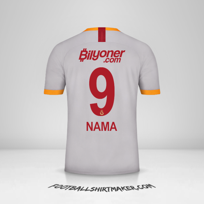 Jersey Galatasaray SK 2019/20 Ketiga -  nama - 9