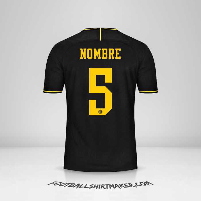 Jersey Inter Cup 2019/20 Tercera -  nombre - 5