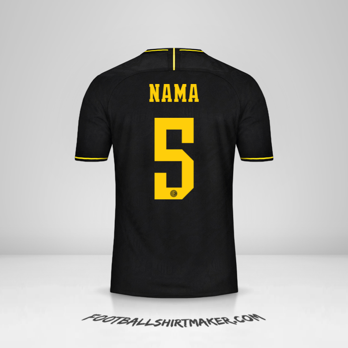 Jersey Inter Cup 2019/20 Ketiga -  nama - 5