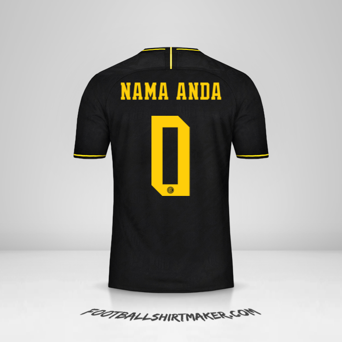 Jersey Inter Cup 2019/20 III -  nama anda - 0