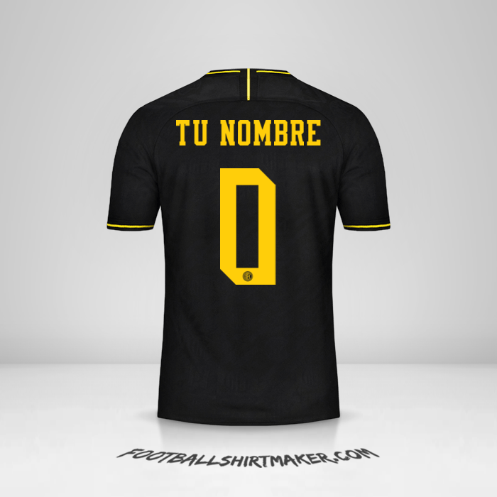Jersey Inter 2019/20 Cup III -  tu nombre - 0