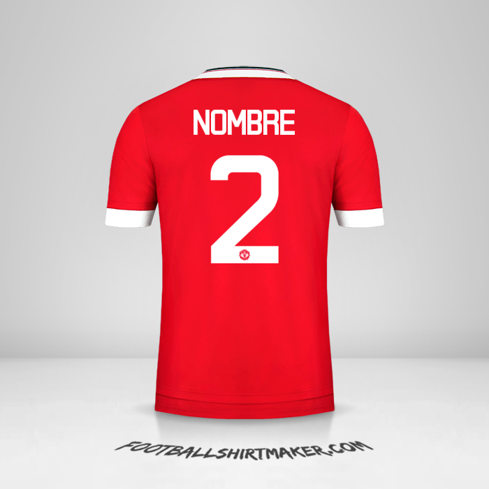 Camiseta Manchester United Cup 2015/16 -  nombre - 2