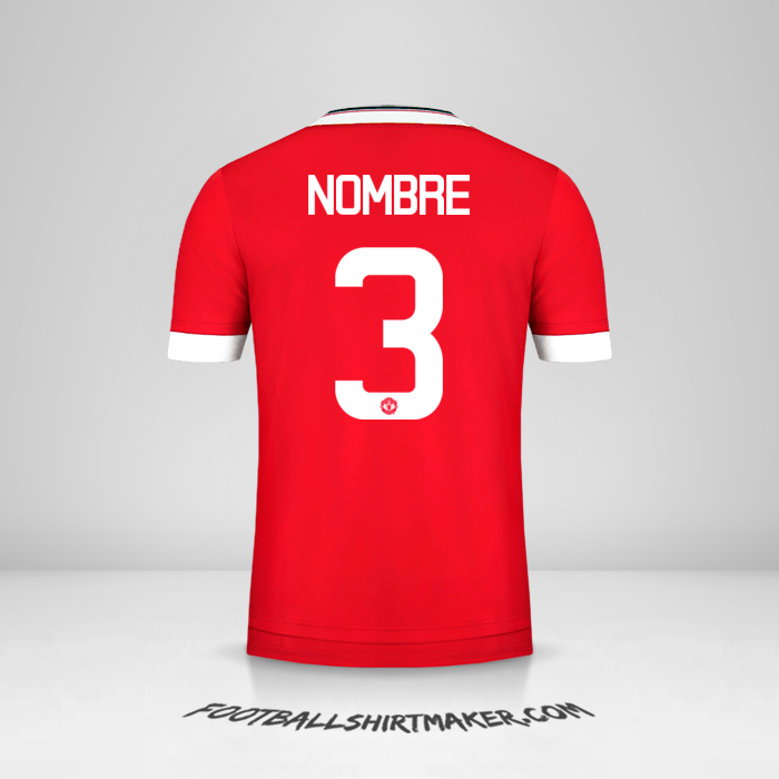 Camiseta Manchester United Cup 2015/16 -  nombre - 3