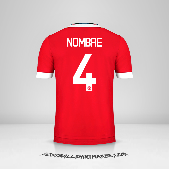 Camiseta Manchester United Cup 2015/16 -  nombre - 4