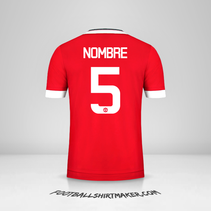 Jersey Manchester United Cup 2015/16 -  nombre - 5