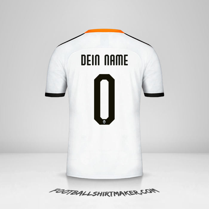 Trikot Valencia CF Cup 2019/20 -  dein name - 0