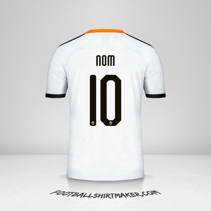 Maillot Valencia CF Cup 2019/20 -  nom - 10