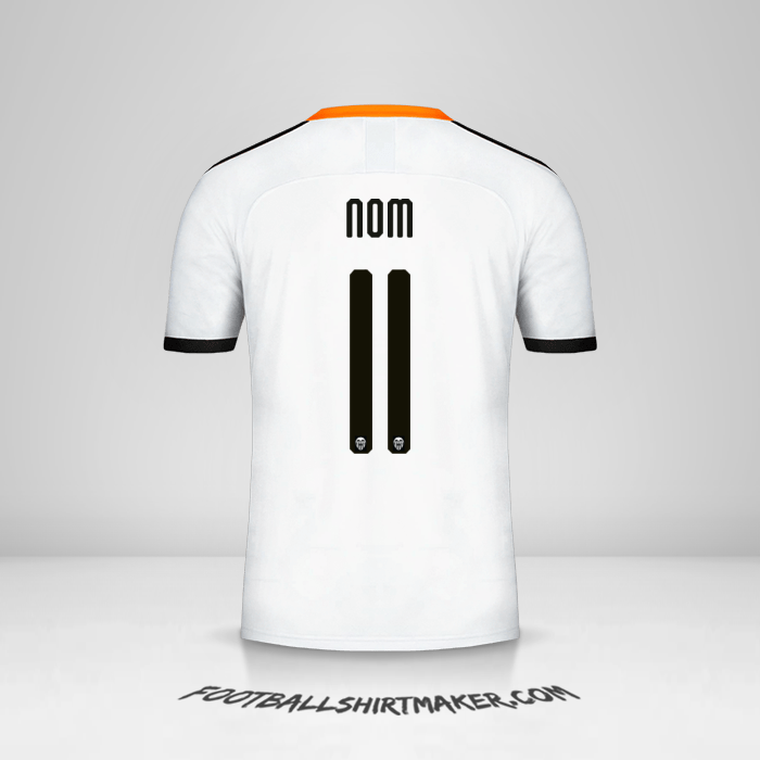 Maillot Valencia CF Cup 2019/20 -  nom - 11