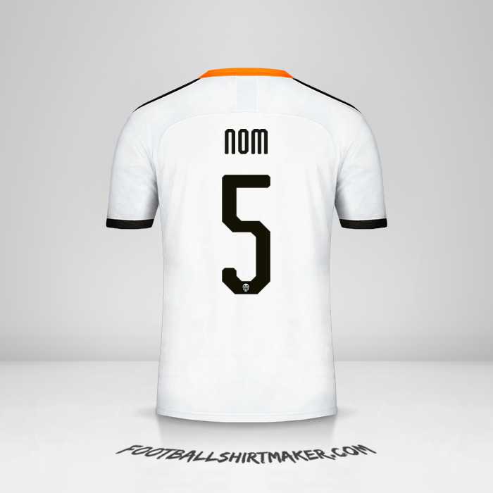 Maillot Valencia CF Cup 2019/20 -  nom - 5