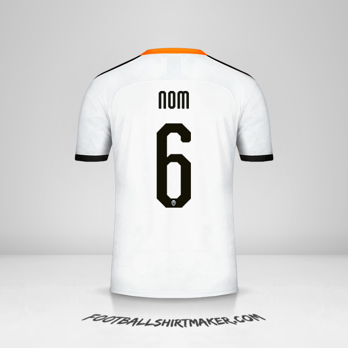 Maillot Valencia CF Cup 2019/20 -  nom - 6