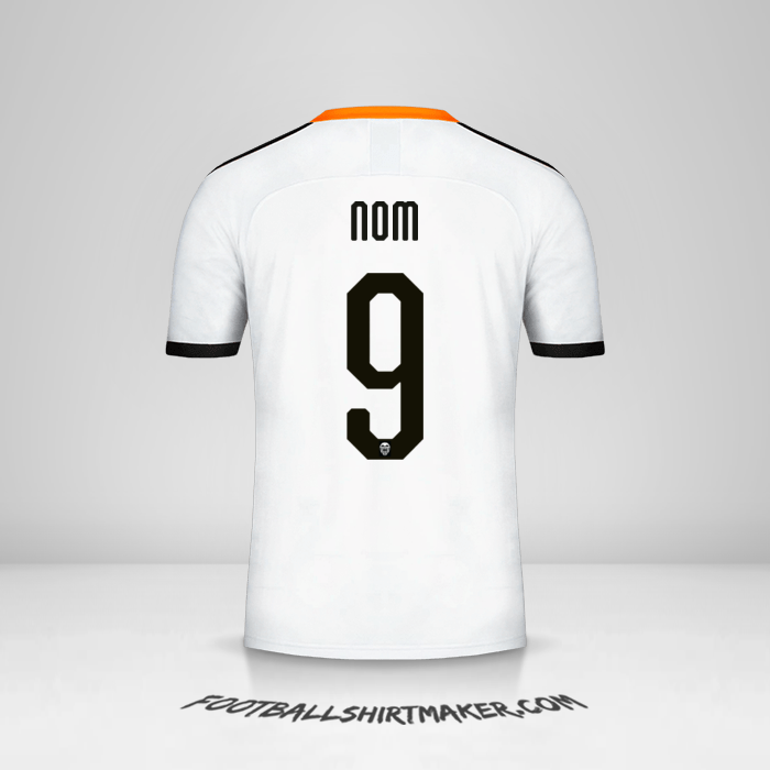 Maillot Valencia CF Cup 2019/20 -  nom - 9