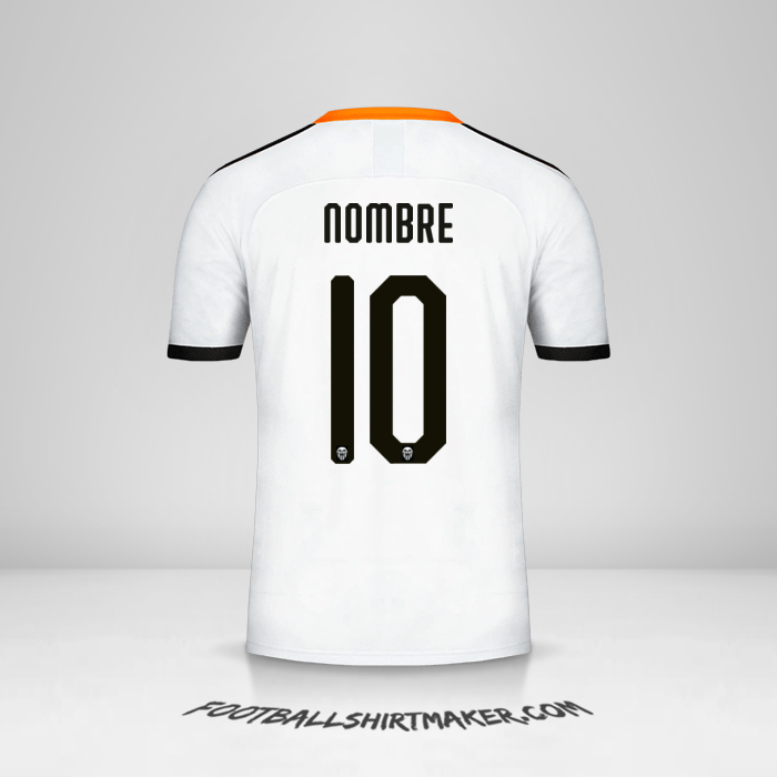 Jersey Valencia CF Cup 2019/20 -  nombre - 10