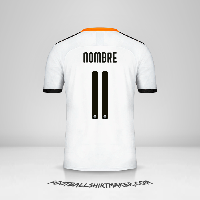 Camiseta Valencia CF Cup 2019/20 -  nombre - 11